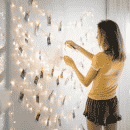 accrocher une guirlande lumineuse au mur sans trou