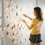 accrocher une guirlande lumineuse au mur sans trou